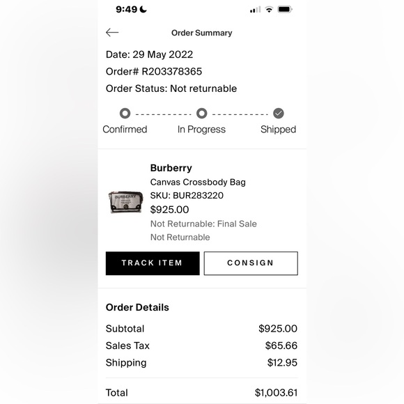 Burberry Canvas Note Crossbody Bag - Picture 12 of 12